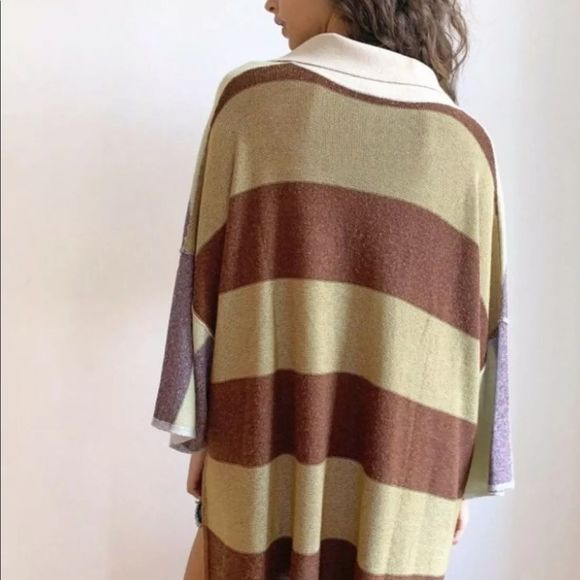 Free People See The Way TunicRugbySweater Cashmere - Picture 3 of 5